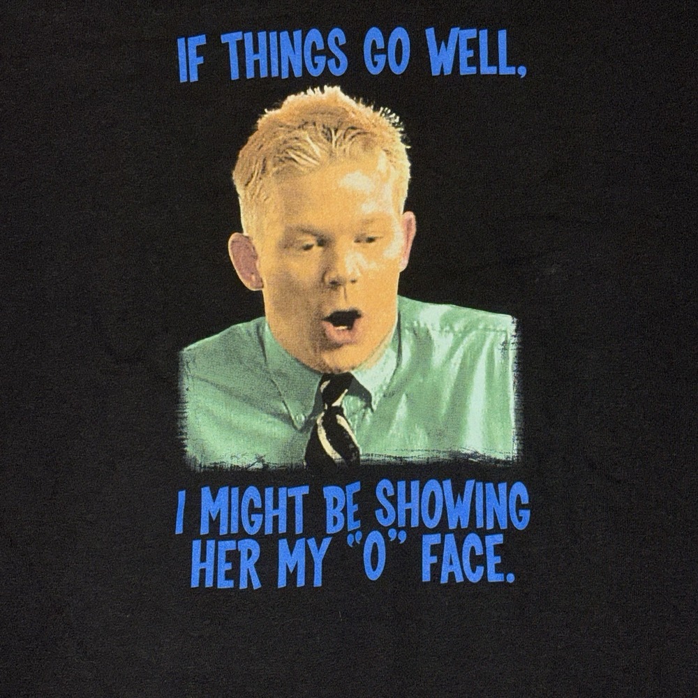 2004 Vintage Office Space Movie T Shirt /Hot Topic " Oh Oh Oh Face " Size M NWT